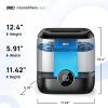 imageDreo 6L Top Fill Humidifiers for Bedroom 60H Runtime 28 dB Quiet Supersized Cool Mist Humidifiers for Large Room Air Humidifier for Home Baby Plant Indoor Night Light UltrasonicBlack