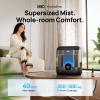 imageDreo 6L Top Fill Humidifiers for Bedroom 60H Runtime 28 dB Quiet Supersized Cool Mist Humidifiers for Large Room Air Humidifier for Home Baby Plant Indoor Night Light UltrasonicBlack