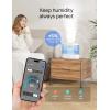 imageDreo 6L Top Fill Humidifiers for Bedroom 60H Runtime 28 dB Quiet Supersized Cool Mist Humidifiers for Large Room Air Humidifier for Home Baby Plant Indoor Night Light UltrasonicBlue