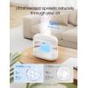 imageDreo 6L Top Fill Humidifiers for Bedroom 60H Runtime 28 dB Quiet Supersized Cool Mist Humidifiers for Large Room Air Humidifier for Home Baby Plant Indoor Night Light UltrasonicWhite