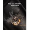imageDreo Milk Frother 8in1 Electric Frother for Latte Art Coffee 9oz270ml Hot and Cold Foam Maker Automatic Milk Warmer for Dairy and NonDairy Milk with LED AntiBurnt Easy to Clean Black