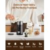 imageDreo Milk Frother 8in1 Electric Frother for Latte Art Coffee 9oz270ml Hot and Cold Foam Maker Automatic Milk Warmer for Dairy and NonDairy Milk with LED AntiBurnt Easy to Clean Black