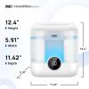 imageDreo Smart Humidifiers for Bedroom 6L Top Fill Supersized Cool Mist Humidifier for Large Room 60 Hour Runtime Quiet Ultrasonic Humidifiers for Plants Baby Indoor Home Night Light BlackWhite