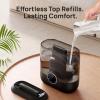 imageDreo Smart Humidifiers for Bedroom 6L Top Fill Supersized Cool Mist Humidifier for Large Room 60 Hour Runtime Quiet Ultrasonic Humidifiers for Plants Baby Indoor Home Night Light BlackBlack