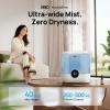 imageDreo Smart Humidifiers for Bedroom 6L Top Fill Supersized Cool Mist Humidifier for Large Room 60 Hour Runtime Quiet Ultrasonic Humidifiers for Plants Baby Indoor Home Night Light BlackBlue