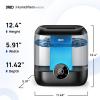 imageDreo Smart Humidifiers for Bedroom 6L Top Fill Supersized Cool Mist Humidifier for Large Room 60 Hour Runtime Quiet Ultrasonic Humidifiers for Plants Baby Indoor Home Night Light BlackBlack