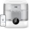 imageDreo Smart Humidifiers for Bedroom 6L Top Fill Supersized Cool Mist Humidifier for Large Room 60 Hour Runtime Quiet Ultrasonic Humidifiers for Plants Baby Indoor Home Night Light BlackGray