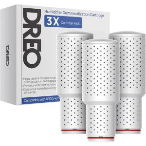 imageDreo Demineralization Cartridge 3Pack for Humidifiers Compatible with Dreo Humidifiers HM311311S524524S Prevent Mineral Buildup Filter Hard Water Eliminate White DustDemineralization
