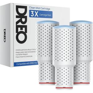imageDreo Demineralization Cartridge 3Pack for Humidifiers Compatible with Dreo Humidifiers HM311311S524524S Prevent Mineral Buildup Filter Hard Water Eliminate White DustClean Mist