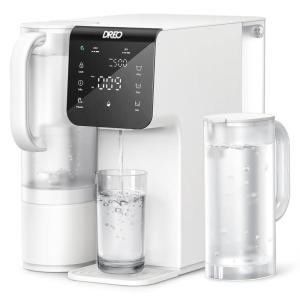 imageDreo Reverse Osmosis Water Filter 7Stage RO Water Filtration System 31 Pure to Drain Reduce TDS PFAS Water Purifier Countertop with Large LED Display Portable Water Pitcher for Home Kitchen