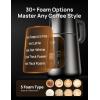 imageDreo Allin1 BaristaMaker Milk Frother Electric Foam Maker for Latte Artlevel Microfoam and HotCold Coffee 15oz450ml Automatic Milk Warmer with 30 Drinks Dishwasher Safe DairyPlantBased Milkstarlight