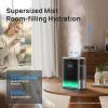 imageDreo 8L Humidifiers for Bedroom Topfilled WarmampampCool Mist Humidifier for Room 80 Hours Runtime for Home Indoor Plants Oil Diffuser for Baby Indicator Light with AlexaGoogle Silver HM717S