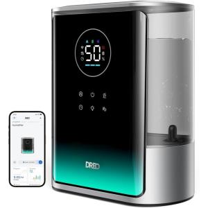 imageDreo 8L Humidifiers for Bedroom Topfilled WarmampampCool Mist Humidifier for Room 80 Hours Runtime for Home Indoor Plants Oil Diffuser for Baby Indicator Light with AlexaGoogle Silver HM717S