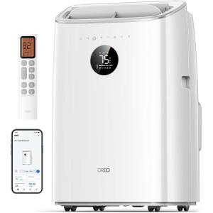 imageDreo Portable Air Conditioners 10000 BTU Air Conditioner for Bedroom with Drainagefree Cooling 45dB Quiet APPVoiceRemote 24h Timer with Fan ampamp Dehumidifier Smart AC Unit for Room Indoors