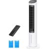 imageDreo Evaporative Air Cooler 40 Cooling Fan with 80 Oscillating Humidifying Removable Water Tank Filter Ice Packs Remote Control 3 Speeds 7H Timer Personal Swamp Cooler White DRHEC001Air Cooler DRHEC001