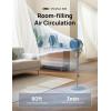 imageDreo Fan for Bedroom 80 Oscillating Standing Fan 25dB Quiet 80ft Pedestal Fans for Home Office 90 Manual Vertical 3 Speeds Remote 3441quot Adjustable Height Air CirculatorGrey