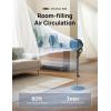 imageDreo Fan for Bedroom 80 Oscillating Standing Fan 25dB Quiet 80ft Pedestal Fans for Home Office 90 Manual Vertical 3 Speeds Remote 3441quot Adjustable Height Air CirculatorBlack