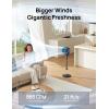 imageDreo Fan for Bedroom 80 Oscillating Standing Fan 25dB Quiet 80ft Pedestal Fans for Home Office 90 Manual Vertical 3 Speeds Remote 3441quot Adjustable Height Air CirculatorBlack