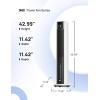imageDreo Evaporative Air Swamp Cooler 43quot Cooling Fans that Blow Cold Air 2025 Upgraded 85 Oscillating Floor Fan for Bedroom Easy Cleaning APP Control Ice Packs 4 Speeds ampamp 4 Modes 12H Timer WhiteWhite
