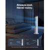 imageDreo Portable Air Conditioners Fan 40 Standing Fans that Blow Cold Air Portable AC80 Oscillating Evaporative Air CoolerRemovable Water Tank Ice Packs Remote Control 4 Speeds 7H Timer WhiteWhite