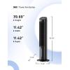 imageDreo Portable Air Conditioners Fan 40 Standing Fans that Blow Cold Air Portable AC80 Oscillating Evaporative Air CoolerRemovable Water Tank Ice Packs Remote Control 4 Speeds 7H Timer WhiteBlack