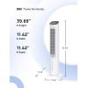 imageDreo Portable Air Conditioners Fan 40 Standing Fans that Blow Cold Air Portable AC80 Oscillating Evaporative Air CoolerRemovable Water Tank Ice Packs Remote Control 4 Speeds 7H Timer WhiteWhite