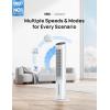 imageDreo Portable Air Conditioners Fan 40 Standing Fans that Blow Cold Air Portable AC80 Oscillating Evaporative Air CoolerRemovable Water Tank Ice Packs Remote Control 4 Speeds 7H Timer WhiteWhite