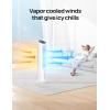 imageDreo Portable Air Conditioners Fan 40 Standing Fans that Blow Cold Air Portable AC80 Oscillating Evaporative Air CoolerRemovable Water Tank Ice Packs Remote Control 4 Speeds 7H Timer WhiteWhite