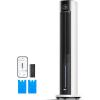 imageDreo Evaporative Air Swamp Cooler 43quot Cooling Fans that Blow Cold Air 2025 Upgraded 85 Oscillating Floor Fan for Bedroom Easy Cleaning APP Control Ice Packs 4 Speeds ampamp 4 Modes 12H Timer WhiteWhite