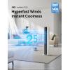 imageDreo Tower Fan for Bedroom 43quot Cooling Fans That Blow Cold Air 2025 Upgraded Evaporative Air Cooler Quiet 85 Oscillating Floor Fan Easy Cleaning APP Control 4 Modes ampamp 4 Speeds 12H Timer BlackWhite