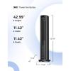 imageDreo Tower Fan for Bedroom 43quot Cooling Fans That Blow Cold Air 2025 Upgraded Evaporative Air Cooler Quiet 85 Oscillating Floor Fan Easy Cleaning APP Control 4 Modes ampamp 4 Speeds 12H Timer BlackBlack
