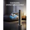 imageDreo Tower Fan for Bedroom 43quot Cooling Fans That Blow Cold Air 2025 Upgraded Evaporative Air Cooler Quiet 85 Oscillating Floor Fan Easy Cleaning APP Control 4 Modes ampamp 4 Speeds 12H Timer BlackWhite