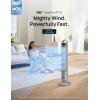 imageDreo Tower Fan for Bedroom 90 Oscillating Fan Standing Fan with 3 Modes 4 Speeds 8H Timer Cooling Fans for Home Living Room Office Grey TF117Grey