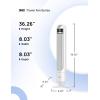imageDreo Tower Fan for Bedroom 90 Oscillating Fan Standing Fan with 3 Modes 4 Speeds 8H Timer Cooling Fans for Home Living Room Office Grey TF117White