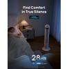 imageDreo Tower Fan for Bedroom 90 Oscillating Fan Standing Fan with 3 Modes 4 Speeds 8H Timer Cooling Fans for Home Living Room Office Grey TF117White