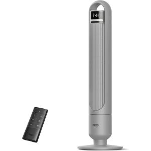 imageDreo Tower Fan for Bedroom 90 Oscillating Fan Standing Fan with 3 Modes 4 Speeds 8H Timer Cooling Fans for Home Living Room Office Grey TF117Grey