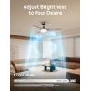 imageDreo Ceiling Fans with Lights 42 Inch 6 Speeds 6Level Dimmable 5CCT Quiet Remote Control Reversible DC Motor Quickinstall 8H Timer Black Ceiling Fan for Bedroom Indoor Living RoomBlack