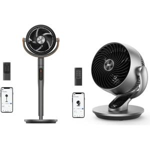 imageDreo Smart Table Fans with Oscillating Pedestal Fan for Bedroom and Office