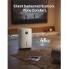 imageDreo 110Pint Smart Dehumidifier for Basement 4500 Ft for Large Room 2 Gallon Water Tank AutoComfortConstant Mode Dehumidifiers for Home Bedroom Bathroom with Drain Hose White 711SStarlight