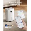imageDreo 110Pint Smart Dehumidifier for Basement 4500 Ft for Large Room 2 Gallon Water Tank AutoComfortConstant Mode Dehumidifiers for Home Bedroom Bathroom with Drain Hose White 711SWhite