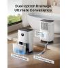 imageDreo 110Pint Smart Dehumidifier for Basement 4500 Ft for Large Room 2 Gallon Water Tank AutoComfortConstant Mode Dehumidifiers for Home Bedroom Bathroom with Drain Hose White 711SBlack