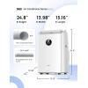 imageDreo Portable Air Conditioners 10000 BTU Air Conditioner for Bedroom with Drainagefree Cooling 45dB Quiet APPVoiceRemote 24h Timer with Fan ampamp Dehumidifier Smart AC Unit for Room IndoorsWhite