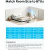 imageDreo Portable Air Conditioners 10000 BTU Air Conditioner for Bedroom with Drainagefree Cooling 45dB Quiet APPVoiceRemote 24h Timer with Fan ampamp Dehumidifier Smart AC Unit for Room IndoorsBlack