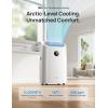 imageDreo Portable Air Conditioners 12000 BTU ASHRAE 8000 BTU DOE Smart AC Unit for Bedroom with Drainagefree Cooling APPVoiceRemote Fan ampamp Dehumidifier Floor AC for Room Indoors AC515S NewWhite