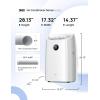 imageDreo Portable Air Conditioners 12000 BTU ASHRAE 8000 BTU DOE Smart AC Unit for Bedroom with Drainagefree Cooling APPVoiceRemote Fan ampamp Dehumidifier Floor AC for Room Indoors AC515S NewWhite