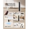 imageDreo Tower Fan and Heater Combo 292fts Standing Fans for Bedroom 17 Levels 6 Modes 120 Oscillation 42 Inch 12H Timer 25dB Quiet with Remote for Office Large Room SilverWhite