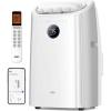 imageDreo Portable Air Conditioners 12000 BTU ASHRAE 8000 BTU DOE Smart AC Unit for Bedroom with Drainagefree Cooling APPVoiceRemote Fan ampamp Dehumidifier Floor AC for Room Indoors AC515S NewWhite