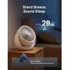 imageDreo Fan for Bedroom Table Air Circulator for Whole Room 11 Inch 40ft Strong Airflow 120 adjustable tilt 28db Low Noise Quiet 3 Speeds 2025 New Desk Fan for Office Kitchen HomeWhite
