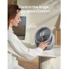 imageDreo Fan for Bedroom Table Air Circulator for Whole Room 11 Inch 40ft Strong Airflow 120 adjustable tilt 28db Low Noise Quiet 3 Speeds 2025 New Desk Fan for Office Kitchen HomeGrey