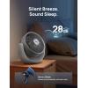 imageDreo Fan for Bedroom Table Air Circulator for Whole Room 11 Inch 40ft Strong Airflow 120 adjustable tilt 28db Low Noise Quiet 3 Speeds 2025 New Desk Fan for Office Kitchen HomeGrey